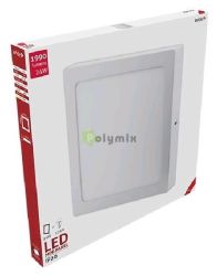  Avide LED Falra Szerelhet Ngyzetes Mennyezeti Lmpa ALU 24W WW 3000K