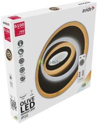  Avide Design Mennyezeti Lmpa Olive 76W(38+38) RF Tvirnytval