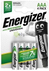  Energizer Akkumultor Universal Mikro 500mAh Ni-Mh AAA B4