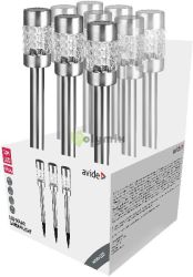  Avide Kerti Szolr Lmpa 57cm Rozsdamentes acl Mozaik veg 1 LED 9/knl