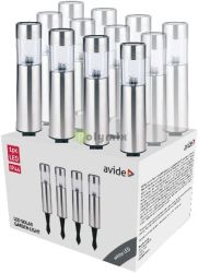  Avide Kerti Szolr Lmpa 30cm Rozsdamentes acl 1 LED 12/knl