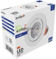  Avide LED Bepthet Spot 38 Kerek 7W CW 6400K