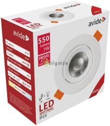  Avide LED Bepthet Spot 38 Kerek 7W WW 3000K