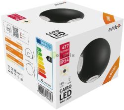  Avide kltri fali lmpa Cairo 4 irny LED 12W NW IP54