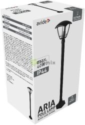  Avide Kltri ll Lmpa Aria 100cm 1xE27 Fekete IP44