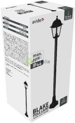  Avide Kltri ll Lmpa Blake 1xE27 120cm Fekete IP44