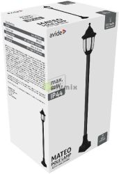  Avide Kltri ll Lmpa Mateo-XL 122cm 1xE27 Fekete IP44