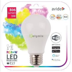  Avide Smart LED Globe A60 9W RGB+W WIFI APP Control