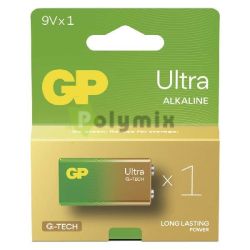 GP Ultra alkli 9V-os elem C/1 J!
