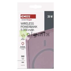  EMOS EMOS Mini Metallic Powerbank 5000 mAh - salmon