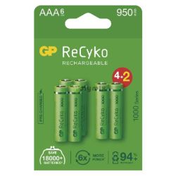  GP ReCyko 1000mAh mikroceruza akkumultor 4+2 j!