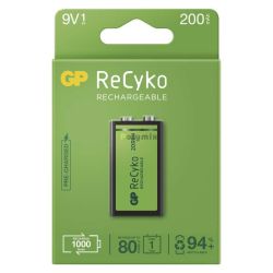  GP Recyko+ 200 mAh 9V-os akkumultor C/1 J!