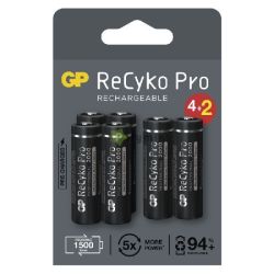  GP ReCyko Pro 2000mAh ceruza akkumultor 4+2 J!