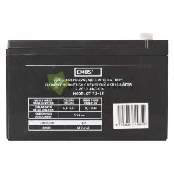  EMOS AKKU.SLA 12V 7,2AH FAST.4,7 MM