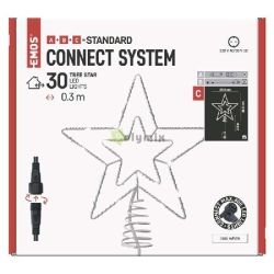  EMOS CNT - csillag cscsdsz 30LED, ttetsz, hideg feh