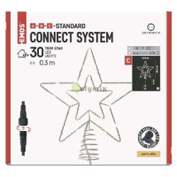  EMOS CNT - csillag cscsdsz 30LED, ttetsz, meleg feh