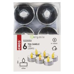  EMOS LED dekorci  6x teamcses, ezst, 6x CR2032, beltri, vintage
