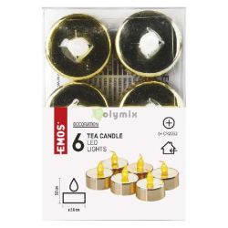 EMOS LED dekorci  6x teamcses, arany, 6x CR2032, beltri, vintage