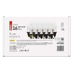  EMOS LED fnyfzr  16x party g tltsz, 7,6 m, kltri s beltri, meleg fehr