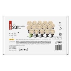 EMOS LED fnyfzr  20x party g, 7,6 m, kltri s beltri, meleg fehr