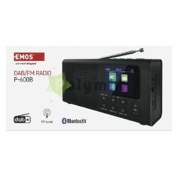  EMOS Hordozhat rdi Bluetooth, MP3, DAB / DAB+ / FM, fekete szn