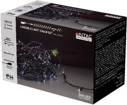  Entac Karcsonyi 240 LED Sorolhat Fzr CW 24m szett adapterrel