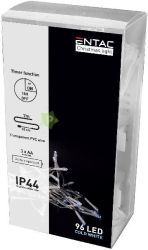  Entac Karcsonyi IP44 Fzr 96 LED Idztvel CW 7m (3AA)