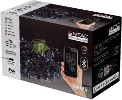  Entac Karcsonyi IP44 Fnyfzr 120 LED CW 9m BT aplikci