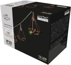  Entac Karcsonyi Beltri Fzr Fm kerettel 10 LED WW 1,65m (2AA nt.)