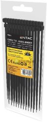  Entac Kbelktegel 2.5mmx100mm Fekete 50 db/cs