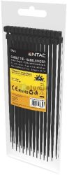  Entac Kbelktegel 7.6mmx370mm Fekete 50 db/cs