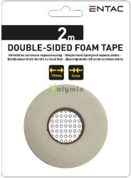  Entac ktoldalas szivacs szalag 1x19mm 25mm mag, Fehr 2m
