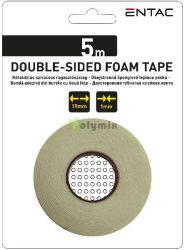  Entac ktoldalas szivacs szalag 1x19mm 25mm mag, Fehr 5m