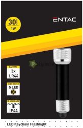  Entac Elemlmpa 5LED Kulcstarts Fekete