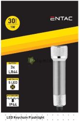  Entac Elemlmpa 5LED Kulcstarts Ezst