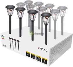  Entac Kerti Szolr Lmpa 40cm Manyag 1 LED RGB 12/knl