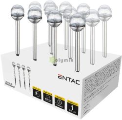  Entac Kerti Szolr Lmpa 34cm Rozsdamentes acl veg fej 1 LED