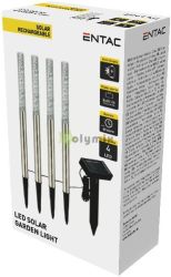  Entac Kerti Szolr Lmpa 47cm Rozsdamentes acl 4 LED
