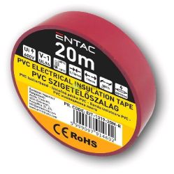  Entac Szigetelszalag 0.13x19mm Piros 20m