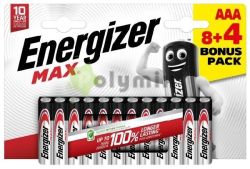  Energizer Max Alkli Mikro Elem AAA B8+4
