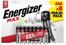  Energizer Max Alkli Mikro Elem AAA B8