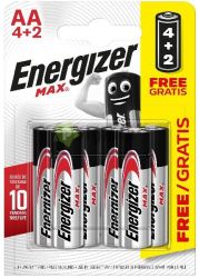  Energizer Max Alkli Ceruza Elem AA B4+2