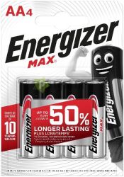  Energizer Max Alkli Ceruza Elem AA B4