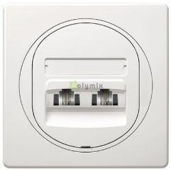  Aling-conel EON telefon iker aljzat, 2xRJ12 6/4, Cat 3, fehr