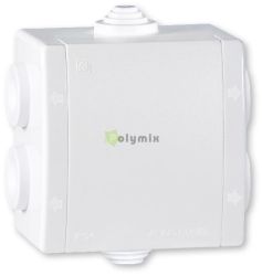  Aling-conel POWER falra szerelhet 6 kbelbevezets elosztdoboz IP54, 80x80 500V, fehr