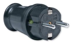  Aling-conel Ktplus masszv dug fldel rintkez PVC-vel, medium, fekete