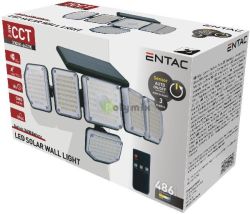  Entac Napelemes Manyag Fali lmpa 2.5W SMD CCT 5 fej mozgsrzkelvel + IR