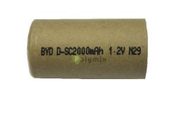  BYD Ipari akkumultor 2000 mAh SUB-C NiCd