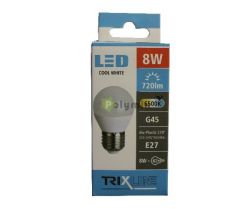  TRIXLINE 8W-E27 G45 kisgmb LED izz 6500K