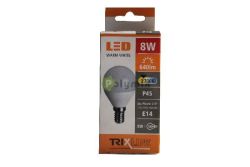  TRIXLINE 8W-E14 G45 kisgmb LED izz 2700K